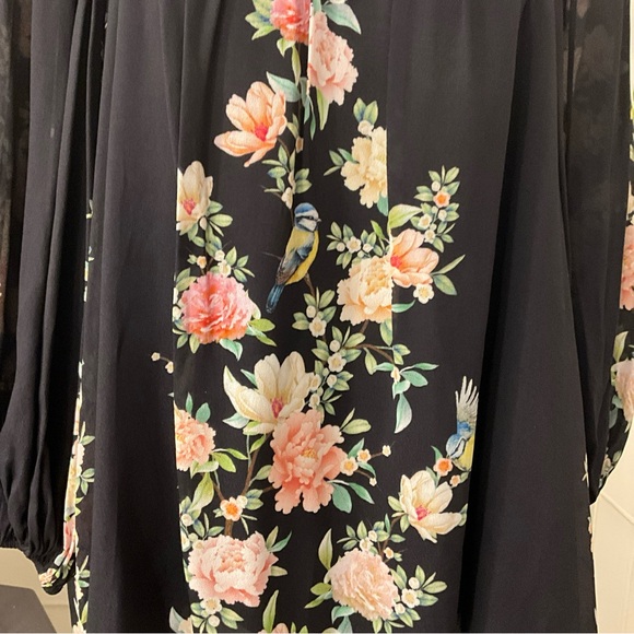 NWT$295 Jade By Johnny Was Birdie Top SMALL Black - Picture 2 of 9